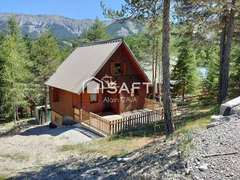 Chalet bois sur 2 niveaux de 48m² avec terrasse et terrain de 240m²