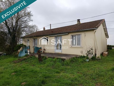 Plain Pied Trois Chambres, garage, grande parcelle, cours d'eau !