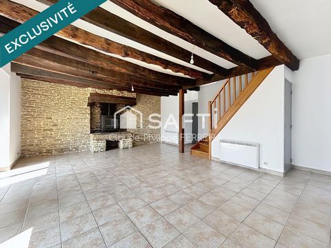 Maison mitoyenne en pierre dans un hameau au calme