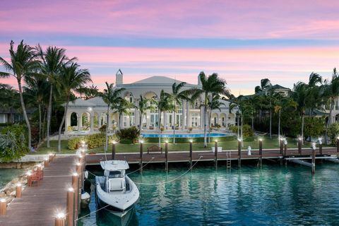 One of a kind Venetian style palace offering stunning views of Nassau Harbour! Designed by world renown interior designer Steven Zelman, with an island/Euro contemporary flare, this home is a must see to appreciate. As you approach the property you a...