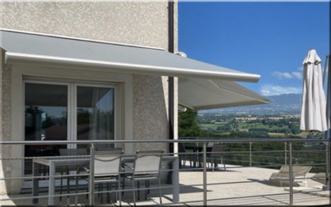 Dpt Ain (01), à vendre CHALLEX maison de belle facture P6 de 180 m2 hab avec 100 m2 de terrasse panoramique