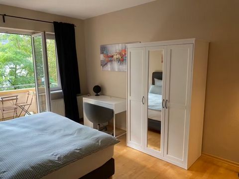 The apartment has 3 bedrooms. Each bedroom is equipped with a box-spring bed with fine bedding, two bedside tables, a chest of drawers, a large closet, and a working desk with a corresponding working desk chair. In addition, there is a large elegant ...