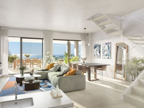 Deze prachtige duplex penthouse biedt adembenemend uitzicht op zee en is gelegen in de zeer gewilde omgeving van Benalmádena, op slechts 1 km van het strand. Het bevindt zich in een nieuwbouwproject met prachtig aangelegde tuinen, twee gemeenschappel...