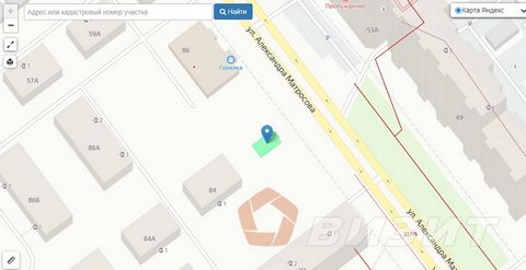 Аренда земельного участка, для расположения на нем павильона на высоком трафике в густонаселённом спальном районе, первой линии Александра Матросова. г. Самара, ул. Александра Матросова, д. 84В. Общая площадь 60м2 Ровная асфальтированная площадка. Ес...