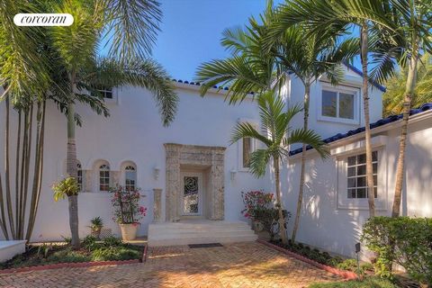 Located on prestigious Palm Island, one of Miami Beach's most sought after neighborhoods. This elegant property retains its authentic character, yet has modern updates perfect for entertaining. This 6 spacious bedroom estate features gorge ous woodwo...