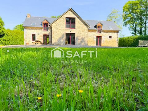Belle maison en pierres 6 pièces – 224 m² – Parc arboré 1,6 ha – Entre Rennes et Fougères