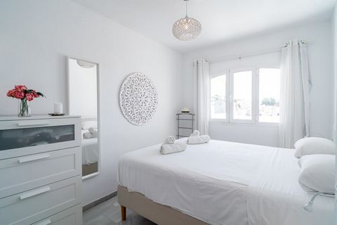 A charming apartment designed for comfort, this property accommodates up to five guests and one baby. It features a bedroom with a double bed, a second bedroom with two single beds, and a bright living room with a comfortable sofa for added relaxatio...