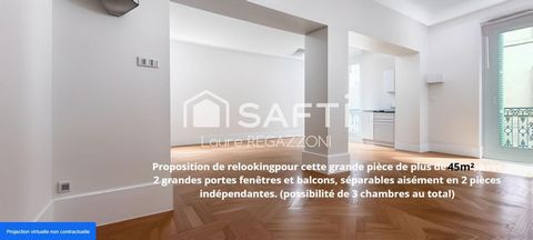 Grand T2/3 lumineux – Cachet de l’ancien – 2Balcons – Hyper centre