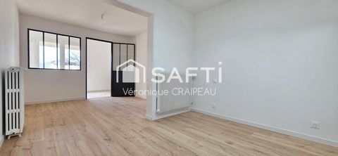 Maison entièrement rénovée de 104m² avec 3 chambres, vaste cellier, garage, terrasse sur terrain de 535m²