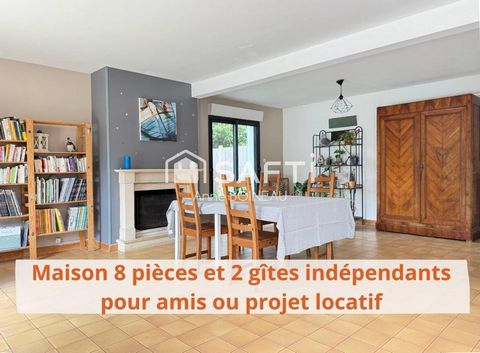 Maison 150 m2 + 2 gîtes indépendants (45m2 et 62 m2) proche mer et marais salants