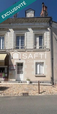 Maison de bourg à étage 60m² - Plein coeur de Châtillon sur Indre