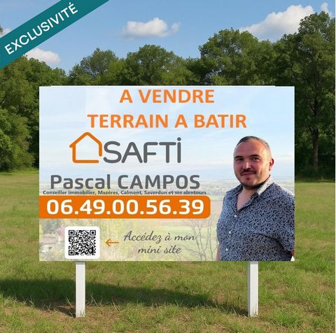 Grand terrain en partie constructible