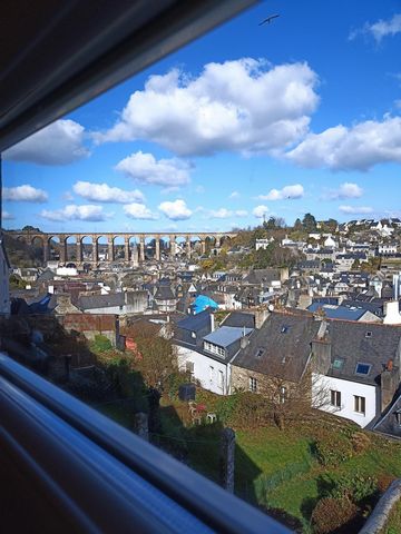 Adorable Maison des Années 30 avec Vue Imprenable sur Morlaix et son Viaduc.