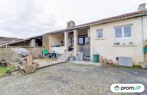 The property We present this 5-room house, with a living area of 140 m², located in Montmoreau-Saint-Cybard. This old property, adjoining on one side, was built on two levels. The ground floor consists of an independent kitchen equipped and furnished...