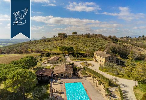 This stunning farmhouse for sale is in a panoramic position near Assisi, in the most authentic heart of Umbria, framed by green leafy hills and majestic olive trees, with an incredible history behind it: the careful recovery of a 12th-century buildin...