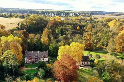 Nestled in the heart of a splendid wooded and enclosed 27 ha estate, crossed by a stream, this magnificent 16th century manor house located in the immediate vicinity of Isle-Adam, 35 km from Paris and 20 minutes from Roissy Charles -de-Gaulle is a tr...