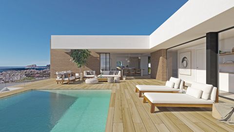 Villa Aqua, moderne luxe villa te koop Cumbre del Sol, Benitachell (Costa Blanca, Alicante).Uitstekende ligging,omsloten complex, spectaculaire zeezichten, 3 slaapkamers, 4 badkamers en uitstekende kwaliteiten