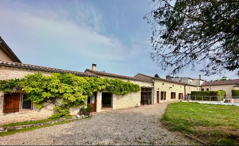 This charming, light and spacious 5 bedroom traditional stone house, with 2 separate accommodation units used as gites, offers excellent investment and income potential. All three properties are surrounded by a beautiful swimming pool and a small fro...