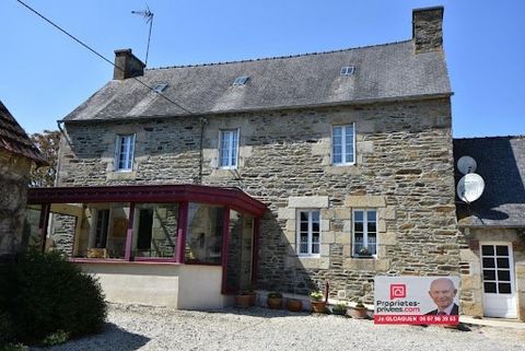 EXCLUSIVITY. Côtes d'Armor. 22220. Near Tréguier, in an old farmhouse, house of 132 m2 (132 m2 of living space) on a wooded and enclosed plot of land of about 3704 m2. 5 rooms, 2 bedrooms (3 or 4 possible). On the ground floor: entrance, kitchen-dini...