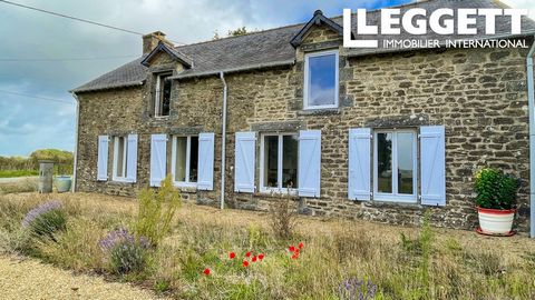 A16514 - I am delighted to present this stunning, detached longère in the heart of the countryside with outstanding views. Renovated to a high standard with only the finest of materials. It is only 45 minutes from the North coast, an hour from Rennes...