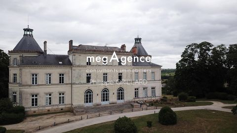 Découvrez cet appartement dans une résidence historique d'exception du 19ème siècle, idéalement située entre l'Anjou et le pays Nantais, présentant un attrait touristique incontestable. Avec une surface de 132m2, cet appartement majestueux s'étend su...