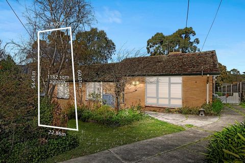 Sized for development (STCA) at 1182m2 (approx.) whilst sporting a wide street frontage and Mt Dandenong view, this excellent multi-unit site (STCA) offers location appeal within walking distance of central Mooroolbark. The existing home is neat and ...