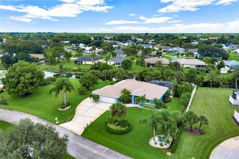 Perfect Florida Living at Collier Creek Estates on 1/2 Acre Waterfront/Pool DREAM Home, perhaps Best Location, Finest Community in all of Sebastian. High Ceilings, Brand New Kitchen, newer A/C, HWH, Stainless Appliances, Video Security, Lush Tropical...