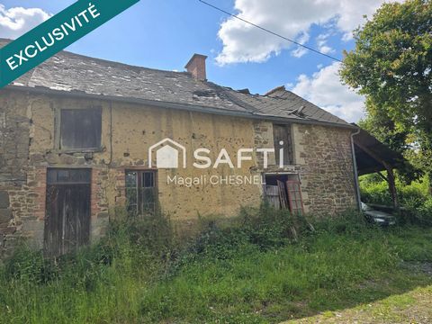 Longère à rénover de 60 m2 ( 170 m² au sol) situé à GUIPEL
