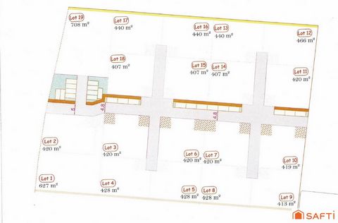 terrain constructible viabilisé, tout à l'égout