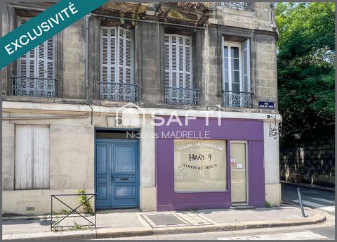 Bordeaux Centre : Local Pro + Appartement + Cave Voûtée