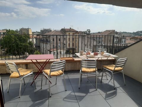 Duplex traversant avec terrasse