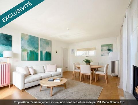 Grand 2 pièces avec balcons dans résidence proche RER