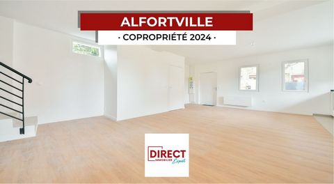 ALFORTVILLE, découvrez ce magnifique DUPLEX de 105,1 m2 au sol (67,30m2 Carrez), entièrement rénové, avec un grand BALCON de 13.70 m2, une TERRASSE et un sous sol aménagé de 37,80m2. Situé dans une petite copropriété de STANDING (2024) comprenant seu...