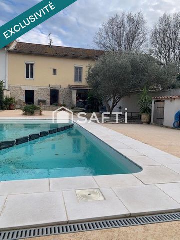 Charmante maison mitoyenne avec piscine au calme