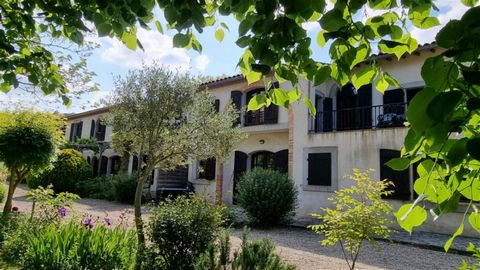 These 4 houses provide a total of 16 bedrooms and are set in pretty, well stocked gardens with enclosed salt water swimming pool and tennis courts. With lovely views of the rolling vineyards of the popular Razes area close to a village with local ame...