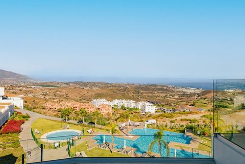 This stylish elevated ground floor three bedroom apartment, located in One Heights complex in La Cala overlooks La Cala hills and has views of the sea and golf course. Entering into the apartment you will find the open plan living area. There is a fu...