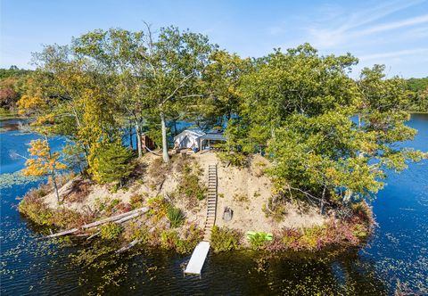 'Experience Island Life in the Hudson Valley! This unique property consists of three separate parcels, offering a truly extraordinary opportunity. The centerpiece is a picturesque 0.25-acre island on Twin Island Lake, Pine Plains, NY, currently thriv...