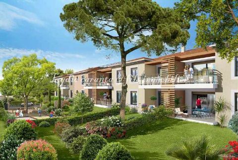Purchase New T3 Cogolin apartment near town center with possibility of 2 garages, FREE notary fees, last opportunity for this NEW T3 apartment on the 1st and last floor of a small green residence only 8 minutes walk from the town center and the shops...
