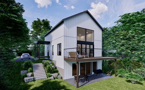 Located in the Domaine de la pruchière with ACCESS to Lake Memphremagog. Farmhouse style cottage with 2,362 sq.ft. of living space to be built by a recognized contractor with GCR Guarantee. The buyer will be able to choose their materials (kitchen, f...