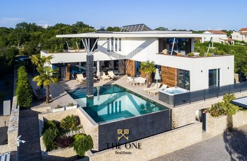 The modern luxury villa is located in an exclusive resort on the island of Krk, where every moment spent in it exudes elegance and comfort. A beautiful villa with a private infinity pool, a sauna and a fascinating view of the Adriatic Sea provides ev...