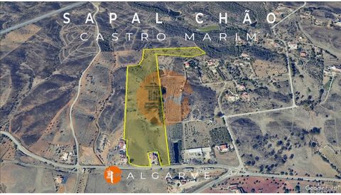 Land with 80,760 m2 in Sapal Chão - Castro Marim - Algarve. Beautiful land with wide views, peacefully located in the middle of nature between flat landscape and mountains. With electricity on site. Land with private lake. Close to Praia Verde. Salin...