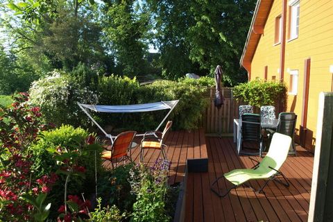 En el Mar Báltico, Schlei, Kappeln: Casa de vacaciones confortablemente amueblada con sauna en la casa y chimenea - vacaciones en todas las estaciones.