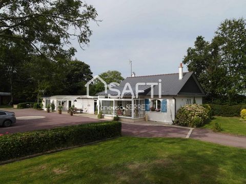 Located in an idyllic setting, this 100 m² house is perfect for nature and sea lovers. South-facing, it offers exceptional brightness. The 7200 m² plot, designed with no overlooking neighbors, includes: - a mobile-home chalet/gîte, - a large 65 m² ga...