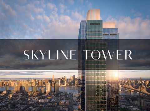 The tallest residential building in Queens, Skyline Tower is a stunning new luxury condominium situated in one of the most sought-after neighborhoods in the city. Beneath a striking all-glass façade that rises 67 stories and overlooks the East River...