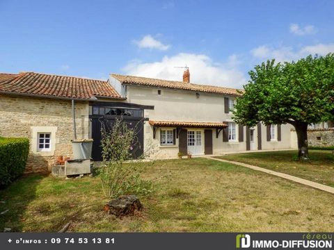 Fiche N°Id-LGB166658 : Sauze vaussais, Maison d'environ 114 m2 comprenant 5 piece(s) dont 3 chambre(s) + Jardin de 1777 m2 - Construction 1850 - Equipements annexes : jardin - parking - cave - chauffage : Aucun - Classe Energie F : 446 kWh.m2.an - (D...