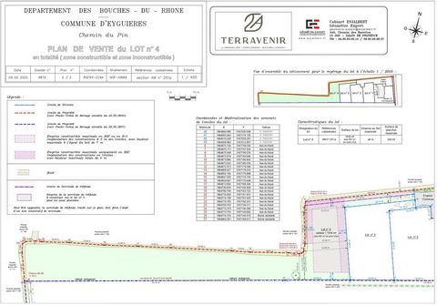 Terrain plat à bâtir libre constructeur sur une parcelle de 1918 m² dont 591 m² de partie constructible