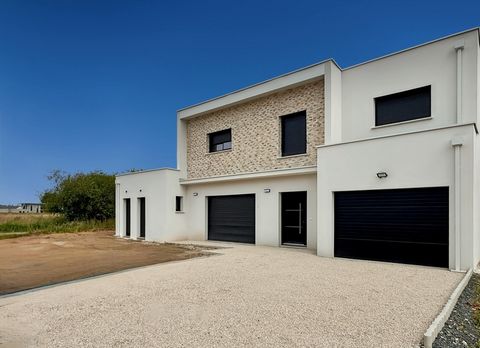 BRAIN SUR L'AUTHION : Belle maison contemporaine d'architecte avec vie de plain-pied, 4 chambres, garage et jardin