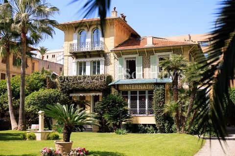 NICE Baumettes, Exclusive Listing. In this renowned neighborhood for its quality of life located just steps from the sea and the city's attractions, magnificent townhouse from the 1900s offering 12 main rooms for a total of 345sq.m., built on a super...
