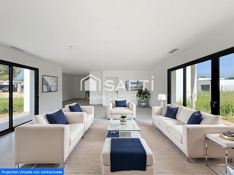 Villa neuve de plain pied, 4 chambres, sur 1700 m2 de terrain piscinable