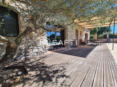 PIGNANS - SUPERBE PROPRIÉTÉ DE 230M2 AVEC APPARTEMENT INDÉPENDANT, PISCINE, CUISINE D'ÉTE, GARAGE, TERRAIN CLÔTURÉ DE 9693M2 AVEC VUE DEGAGÉE SUR LES COLLINES